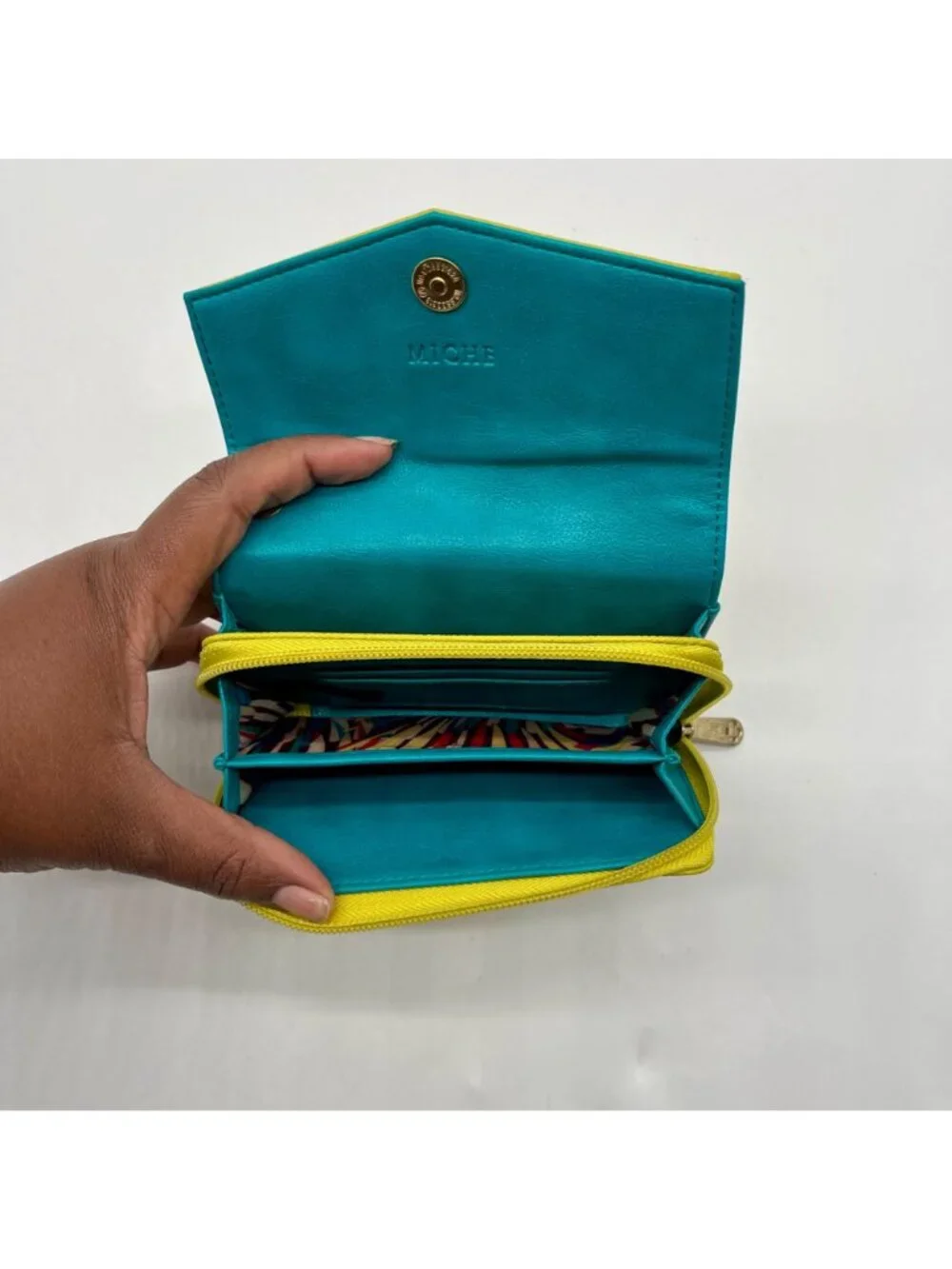 Miche Callie Lime Green Wallet Wristlet